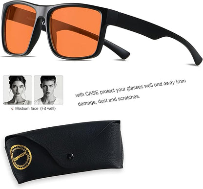 ANDWOOD Blue Light Blocking Glasses Men Women Computer TV Gaming AR Coatings Lens Improve Sleep Naturally Producing Melatonin