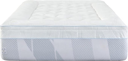 Sealy Dreamlife 3” Gel Memory Foam Queen Mattress Topper with 1” Quilted Cooling Cover, SealyComfort Gel Foam, SealyCool Poly Blend Cover