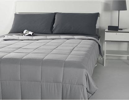 RelaxBlanket Cotton Weighted Blanket 100% Cotton with Premium Glass Beads for All-Season 60''x80'' 15lbs,Light Grey