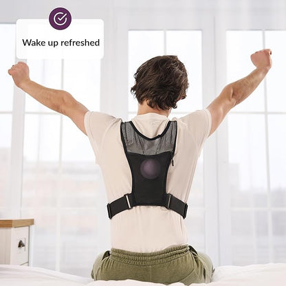 Anti Snoring Device | Positional Sleep Apnea Device | Side Sleep Trainer to Stop Snore | Includes Ball to Prevent Back Sleeping | Positional Therapy for Snoring Relief | Adjustable, Lightweight Vest