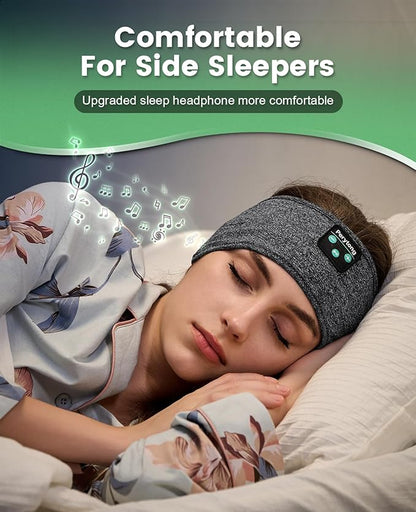 Perytong Sleep Headphones Bluetooth 5.4, Wireless Sleep Headphones with Ultra-Thin HD Stereo Speakers for Side Sleepers, Soft & Breathable Sport for Running Yoga Travel Nap