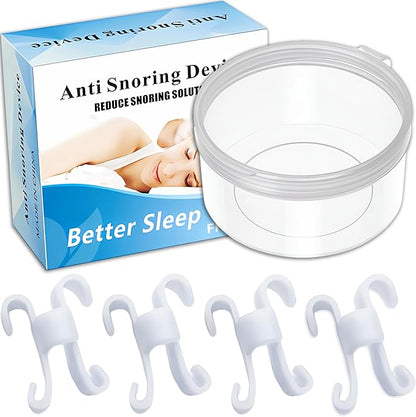 Nasal Dilators for Sleeping & Breathing - 4 Pack Anti Snoring Nose Clip to Improve Airflow & Snoring - Nose Opener Anti Snoring Devices for Men and Woman