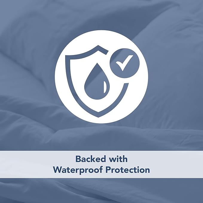 Serta Soft Top Mattress Cover, 72" x 84" Odor-Preventing and Stain-Resistant Waterproof Mattress Protector, 18" Elastic Deep Pocket for Secure Fit, Cal King Mattress Pad, White