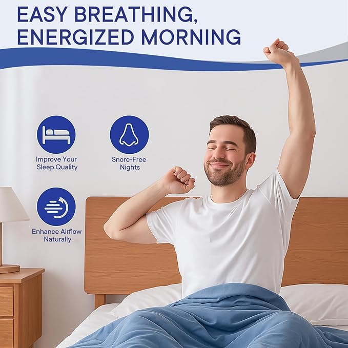 Anti Snoring Devices, Nose Vents Opener for Men and Women, 3-Gear Adjustable Fit, Individually Packaged & Portable, Helps Improve Airflow – 4 Pack