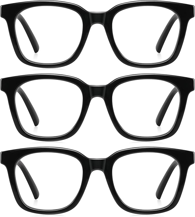 Reading Glasses for Women Men - Blue Light Blocking Magnifying Readers,Oprah Square Anti-Glare Computer Eyeglasses