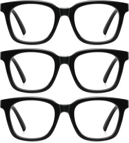 Reading Glasses for Women Men - Blue Light Blocking Magnifying Readers,Oprah Square Anti-Glare Computer Eyeglasses