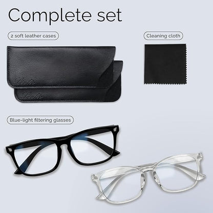livho High Tech Blue Light Glasses - Advanced Blue Light Blocking Computer Glasses - Screen Fatigue & UV Protection