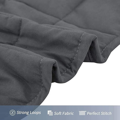 Weighted Blanket 25lbs 78"x85" King Size for Adults & Couples, Heavy Blanket with Premium Glass Beads, Soft Microfiber Material & Breathable for All-Season Comfort (78" x 85" 25 lbs)