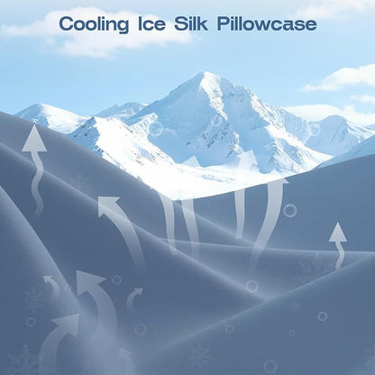 Knee Pillow for Side Sleepers - Cooling Pillows Between Legs for Side Sleeping - Large Memory Foam Knee Pillows for Hip Pain & Spine Alignment (Misty Blue)