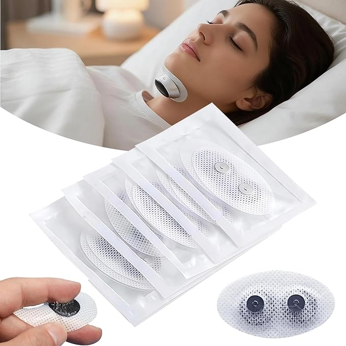 Anti Snoring Device Electrode Plate, 10-Pack Replacement Pads for Electric Anti Snore Stopper Machine Accessories