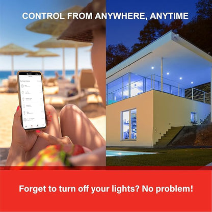 Sengled Smart Bulbs, BR30 Smart WiFi Flood Light Bulb That Work with Alexa Google, E26 Base, CRI>90, 650LM (65W Equivalent), Dimmable Color Light Bulbs, 2.4GHz WiFi Only, No Hub Required, 4 Pack