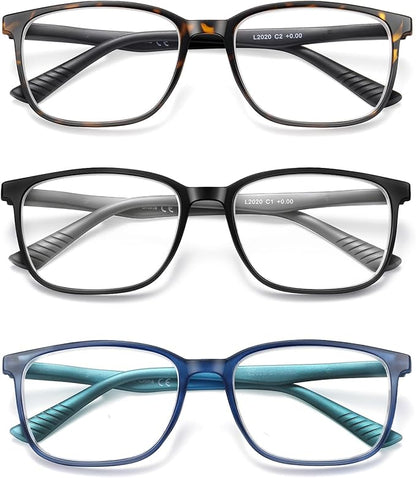 Reading Glasses for Men,Blue Light Blocking Readers for men with Comfort Spring Hinge