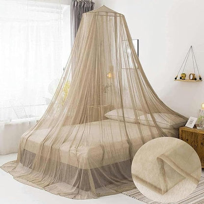 AMNOOL Silver Fiber Anti Radiation Bed Canopy,Round Retractable Breathable EMF Shielding Net Fabric Shielding Rate 99.99% for Anti Radiation WiFi 5G Smart,8m
