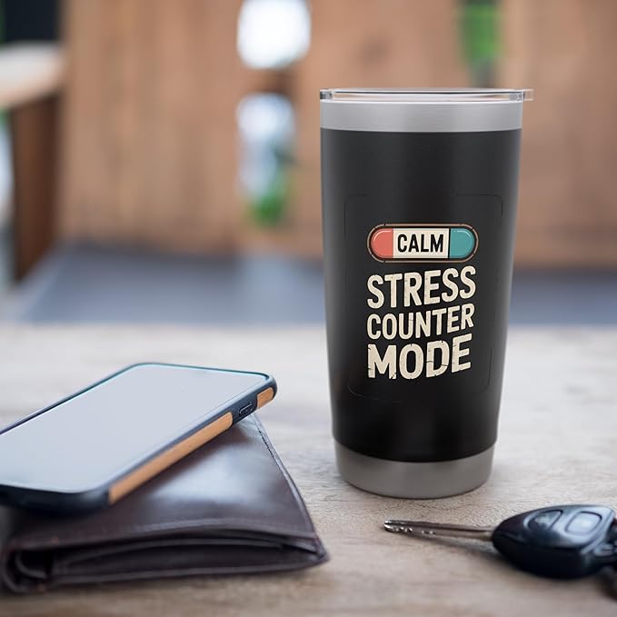 Relaxation Breathing Vagus Nerve Stimulation Stress Relief Stainless Steel Insulated Tumbler