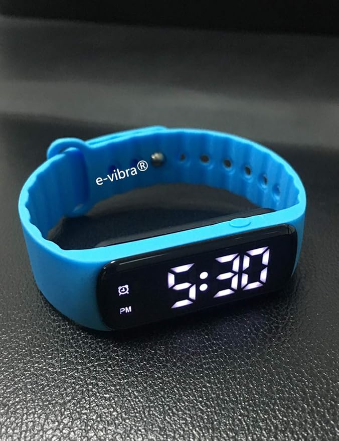 Potty Training Watch - Silent Vibrating Alarm Watch Pill Reminder Wristband with Countdown Timer (Blue)