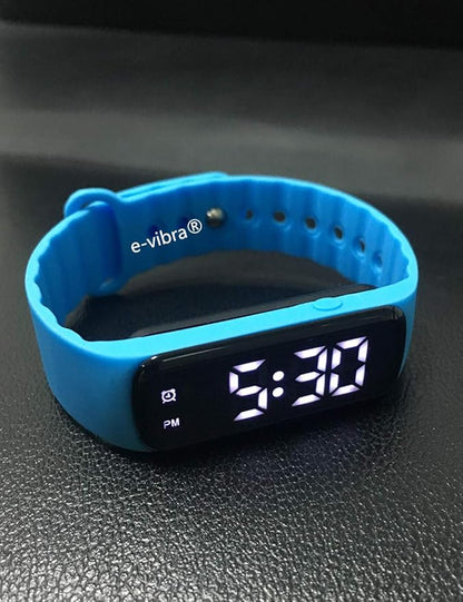 Potty Training Watch - Silent Vibrating Alarm Watch Pill Reminder Wristband with Countdown Timer (Blue)
