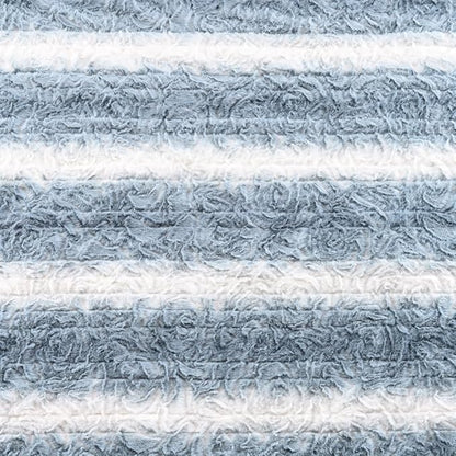 WOOMER Heated Blanket King Size 100" x 90", Electric Blanket with Dual Controls, 0.5-12 Hours Timer & 10 Heating Levels, ETL Certified, Blue White Flowers Patterns Faux Fur & Sherpa, Machine Washable