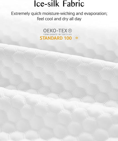 Travel Memory Foam CPAP Bed Pillow for Side & Back Sleepers, Portable Sleep Apnea Pillow with Storage Bag for All CPAP Masks Users, Washable Neck Support Pillow for Hotels Camping