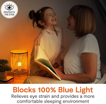 LowBlueLights Amber Night Light Bulb, E12 Candelabra LED (120V, 0.5W) – Blue Light Blocking Night Light Bulb for Sleep, Melatonin-Friendly Amber LED for Bedrooms, Nurseries & Baby Night Lights
