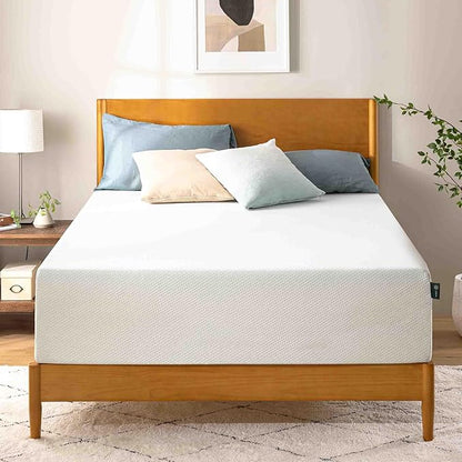 Zinus 14 Inch King Green Tea Memory Foam Mattress, Fiberglass Free, Medium Firm Feel, Zoned Pressure Relief, Certified Safe Foams & Fabric, Mattress in A Box