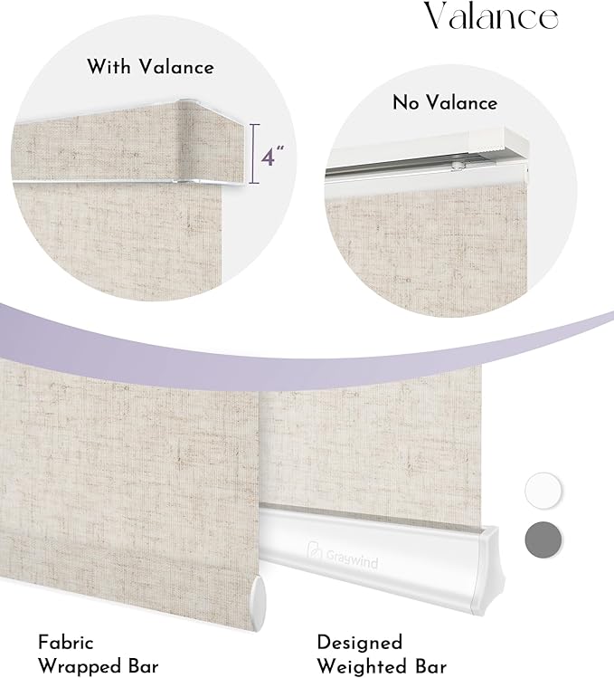 Graywind Motorized Sliding Panels Semi-Sheer Compatible with Alexa Google Smart Panel Track Blinds Remote Control for Patio Sliding Door (Sheer Linen Beige, Custom Size)