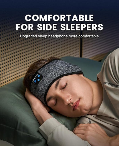 Perytong Headphones Headband for Sleep, Sleeping Headphones Soft Sleep Earbuds Bluetooth Headband Over On Earphones,Gifts for Women Man Mothers Fathers Day Birthday Christmas Valentine's Day