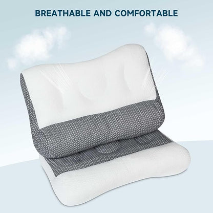 Pillow for Sleep Apnea Orthopedic Deep Sleep Pillow, Pro Ease Sleep Apnea Pillow, Ergonomic Pillow for Neck and Shoulder, Pillow for Side, Back, Stomach Sleepers