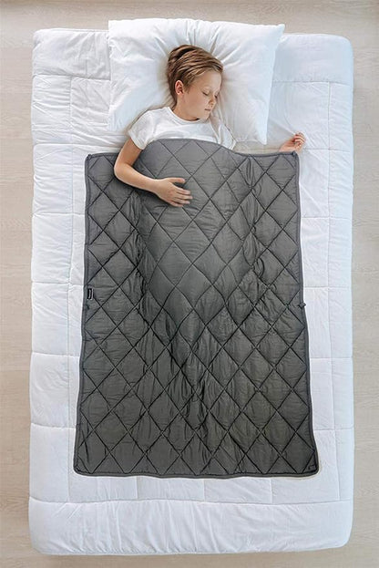 HYPNOSER Weighted Blanket for Kids, Pets (5 lbs, 36"x48",Small Blanket) | Diamond with Glass Beads
