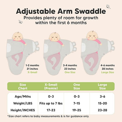 3-Pack Organic Baby Swaddle Sleep Sacks - Swaddles for Newborns, Infant 0-3 Months, Baby Girls, Boys, Soft & Snug Newborn Sleep Sack, Nursery Swaddling Blankets (The Wild 2, OS)