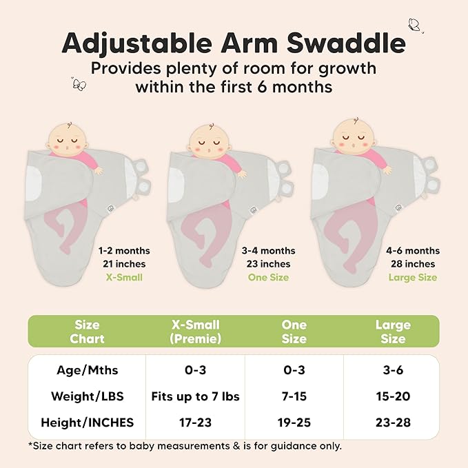 3-Pack Organic Baby Swaddle Sleep Sacks - Swaddles for Newborns, Infant 0-3 Months, Baby Girls, Boys, Soft & Snug Newborn Sleep Sack, Nursery Swaddling Blankets (The Wild, OS)