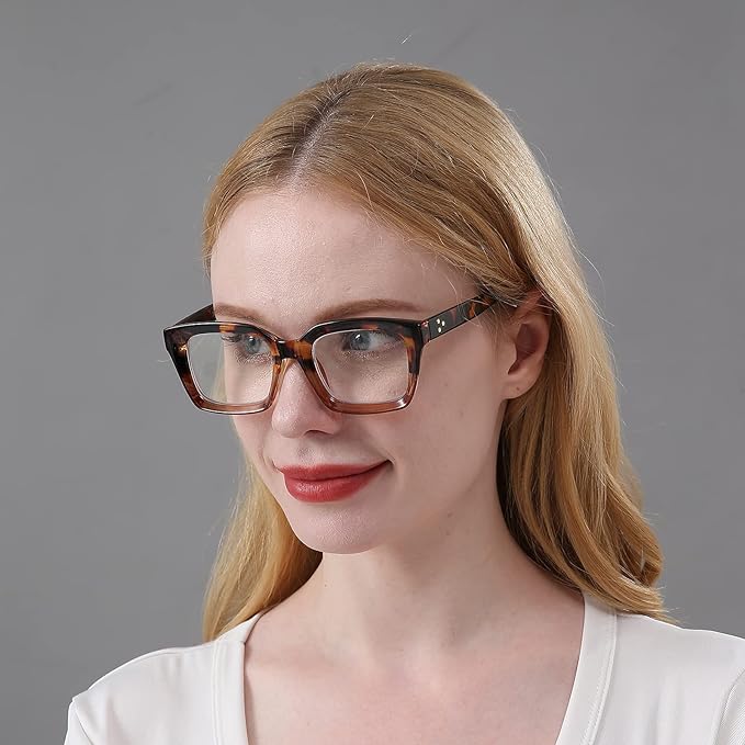 DXYXYO 3 Pack Retro Oversized Reading Glasses for Women 3.0 Men Fashion Oprah Style Square Blue Light Blocking Computer Reader