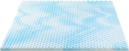 ZINUS 1.5 Inch Swirl Gel Cooling Memory Foam Mattress Topper, Smaller, More Convenient WonderBox Packaging, Cooling, Airflow Design, CertiPUR-US Certified, Twin