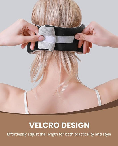 Sleep Mask for Women Men, Reversible Eye Mask Sleeping with Cozy & Cooling Sides, Adjustable Velcro Band, Blackout Face-Hugging Padded Eye Cover for Sleeping Travel Office, Black/White