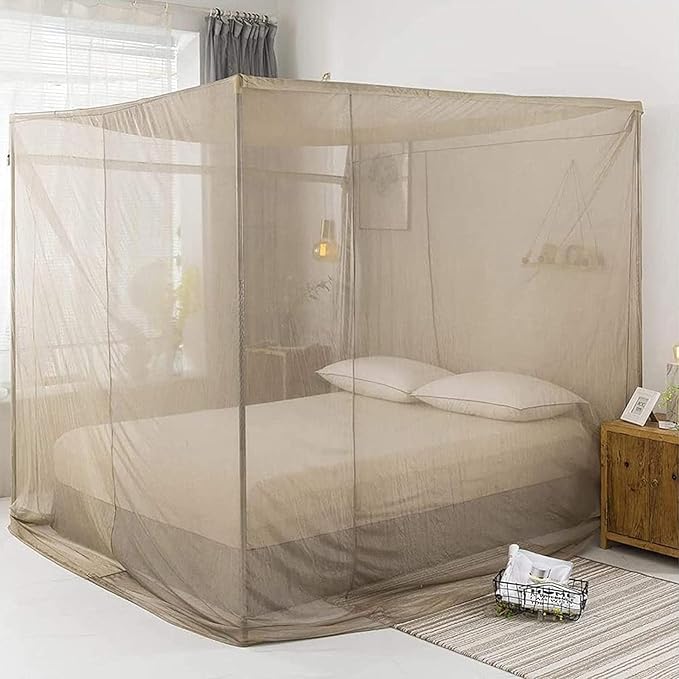 Electromagnetic Anti-Wave Mosquito Net, Canopy Shielding Bed EMF Fabric Radiation Protection Silver Fiber Square Mosquito Net Anti-Radiation