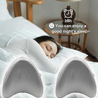 Satin Knee Pillow Cover for Contour Legacy Leg & Knee Foam Support Pillow, Upgraded Invisible Zippered Satin Leg Pillowcase Replacement-Cover ONlY (Slate Grey, 2-Pack)