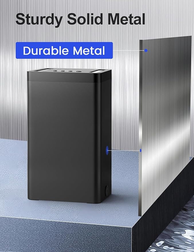 Metal Timed Lock Box with Emergency Unlocking, Phone Locked Box with Timer, Locking Container, Audio Prompt, Self-Control Safe Locker for Cellphone/iPad Mini/Medicine (Large)