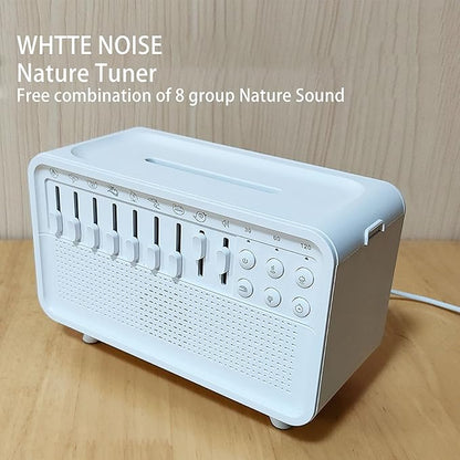 White Noise Sound Aroma Humidifier - Essential Oil Diffusers for Home, Air Aroma Diffuser Humidifier with 8 White Noise Effect & Simulation Flame, Speaker, for Sleeping, Living Room, Office