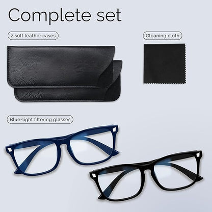 livho High Tech Blue Light Glasses - Advanced Blue Light Blocking Computer Glasses - Screen Fatigue & UV Protection