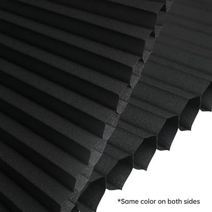 Motorized Cellular Shades with Remote, Light Filtering Smart Cellular Shades Compatible with Alexa, Honeycomb Window Blinds for Bedroom Home Office, Custom Size, Half Shading Midnight Spark