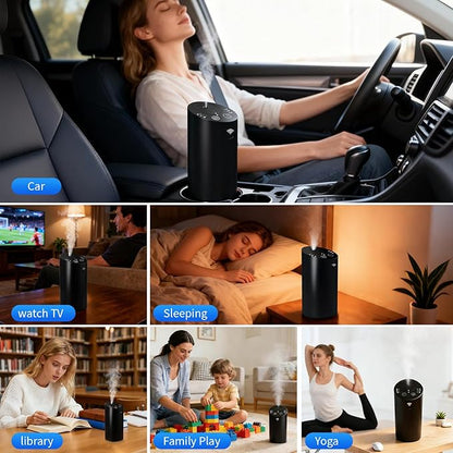 Smart AI Control Essential Oil Diffuser, Ultrasonic Aromatherapy Fragrant Oil Humidifier Vaporizer, Timer and Auto-Off Switch with Essential Oil (WiFi/Bluetooth Control)