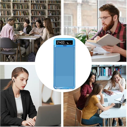Cell Phone Lock Box – PVC 21.5x9.3x2.5cm | Phone Jail Timed Lock Box With Digital Timer, Unlock And Type-C Cable | Time Locsk Boxs For Phones, Snacks, Remote Control And Daily Device Control