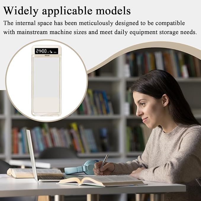 Phone Lock Box - 24 Hour Timed Lock Safe, Transparent Lid Addiction Control, Portable Electronic Organizer | Digital Detox Timer Box