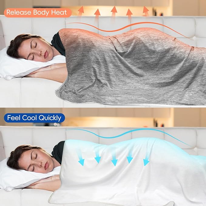 Cooling Blankets for Hot Sleepers Twin Size Lightweight Soft Cold Ice Blanket for Summer Sleeping Double Side for Night Sweats Bed Couch Sofa 59x79inch