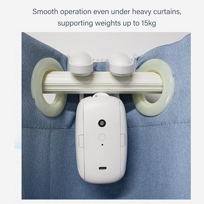 Smart Automatic Curtain Opener, Electric Curtain Opener with Remote Control, Automatic Curtain Robot Device for Bedroom Living Room Office Baby Room