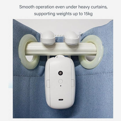 Smart Automatic Curtain Opener, Electric Curtain Opener with Remote Control, Automatic Curtain Robot Device for Bedroom Living Room Office Baby Room