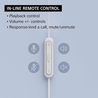 Sony IER-EX15C USB-C Plug, Wired in-Ear Headphones for iPhone and Android Phones, with Built-in Multi-Function Button, Volume and Mic Control, Supports USB Audio Class 1.0 Devices, Pink