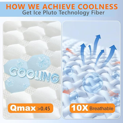 Cooling Memory Foam Pillows Firm and Soft, Standard Size 1 Pack, Original Adjustable Pillows for Side, Back or Stomach Sleepers with Removable Washable Cover