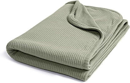 Ultra-Soft Rayon Made from Bamboo Baby Blanket - 30x40 Inches Double-Layer Swaddle Blanket, Breathable & Hypoallergenic, Lightweight Nursing Cover, Stroller Blanket for Infants & Toddlers
