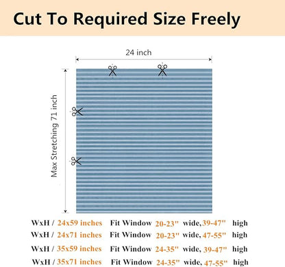 Window Blinds Cordless No Drill Cut to Size Clip On Stick On Self Adhesive Temporary Blinds Pleated Paper Blinds for Windows Doors Shades for Home Nursery Bedroom Kitchen Bathroom