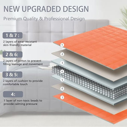 Weighted Blanket for Adults 15lbs, 48"x72", Twin Full Size Cooling Heavy Throw Blanket for 120-160lbs, Microfiber Soft Thick Big Blankets Weighted Comforter Gift for Sleeping, Orange